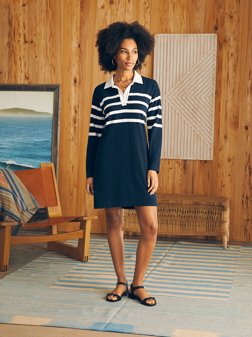 Rugby Jersey Dress - Cape May Stripe