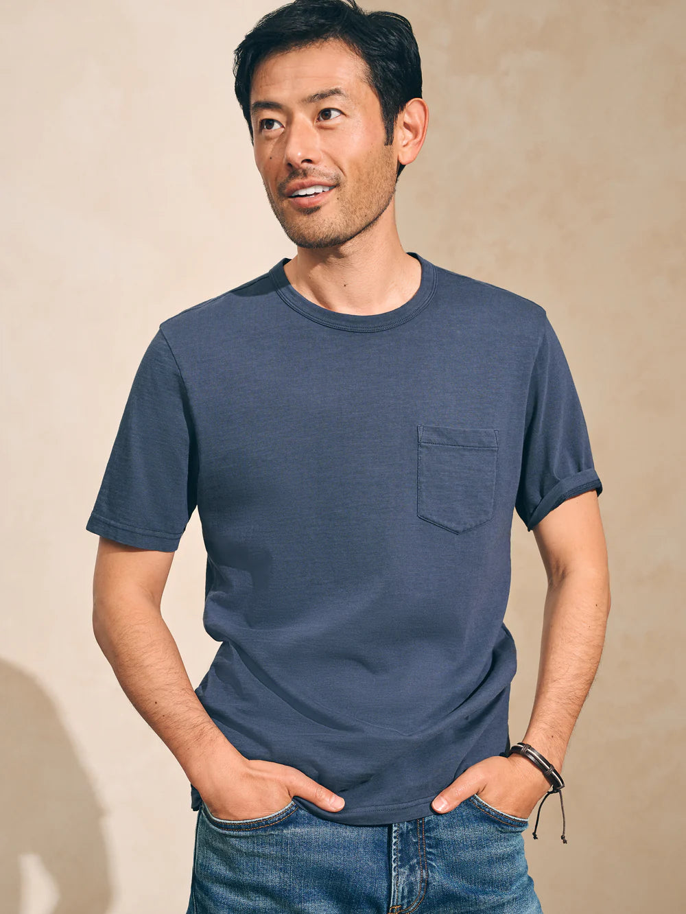 Sunwashed Pocket Tee - Dune Navy