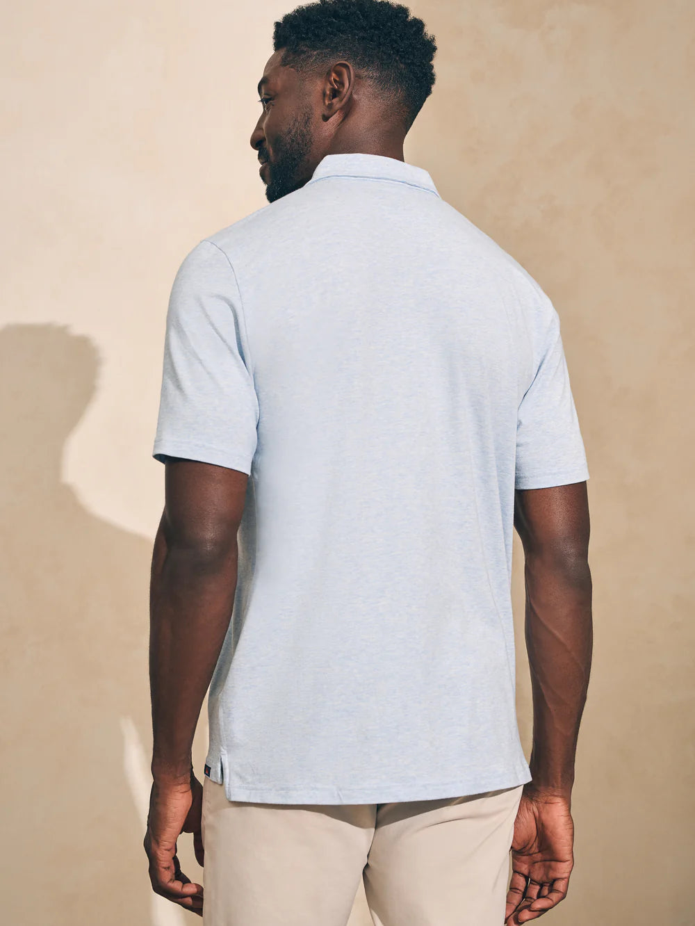 Movement™ Short Sleeve Polo - Cardiff Blue Heather