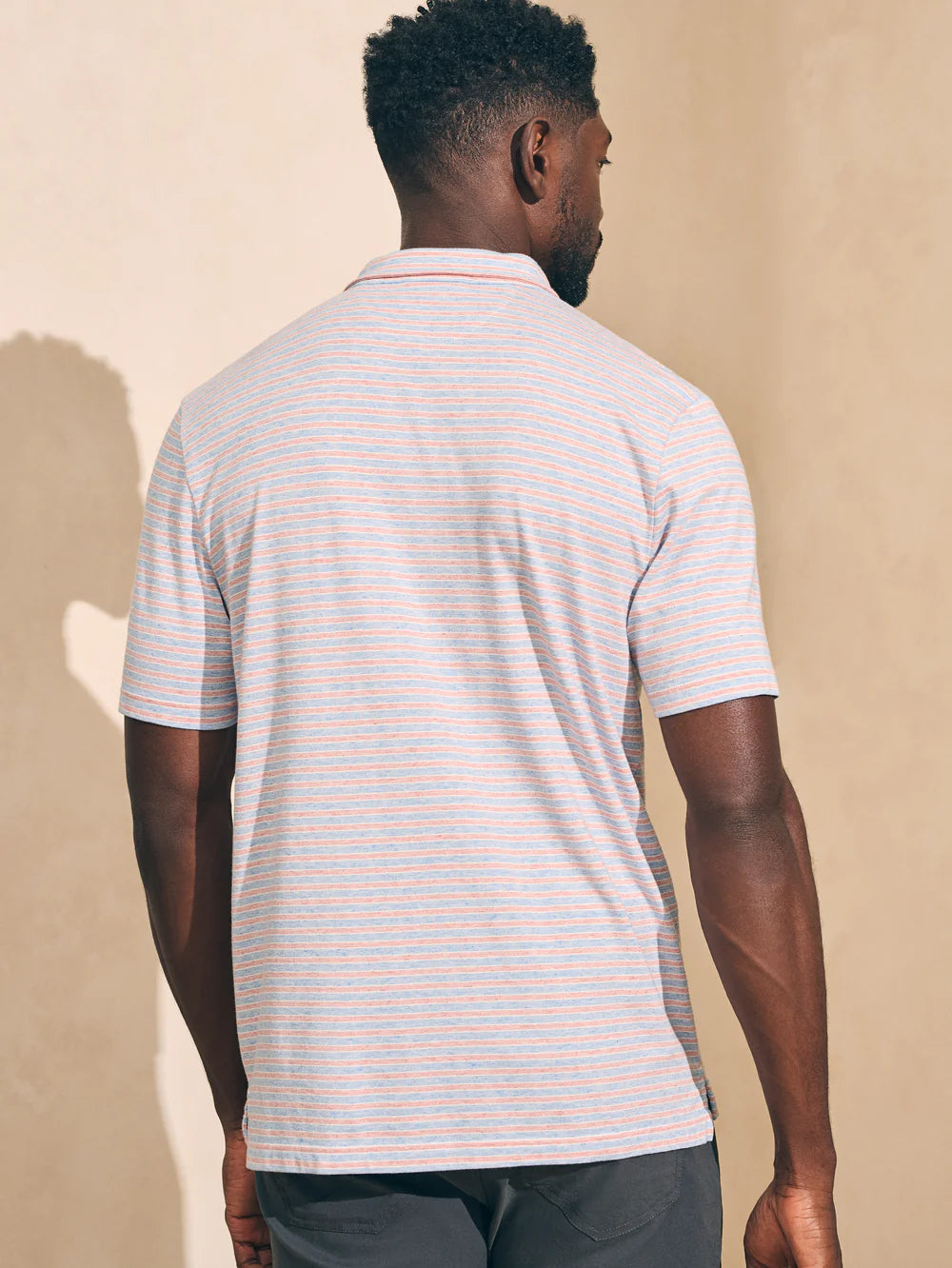 Movement™ Short Sleeve Polo - Horizon Line Stripe