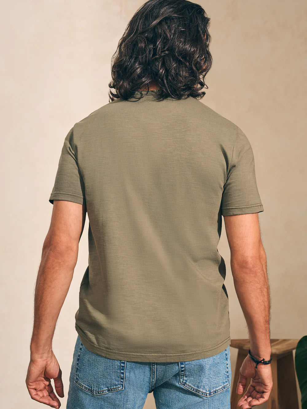 Sunwashed Pocket Tee - Olive