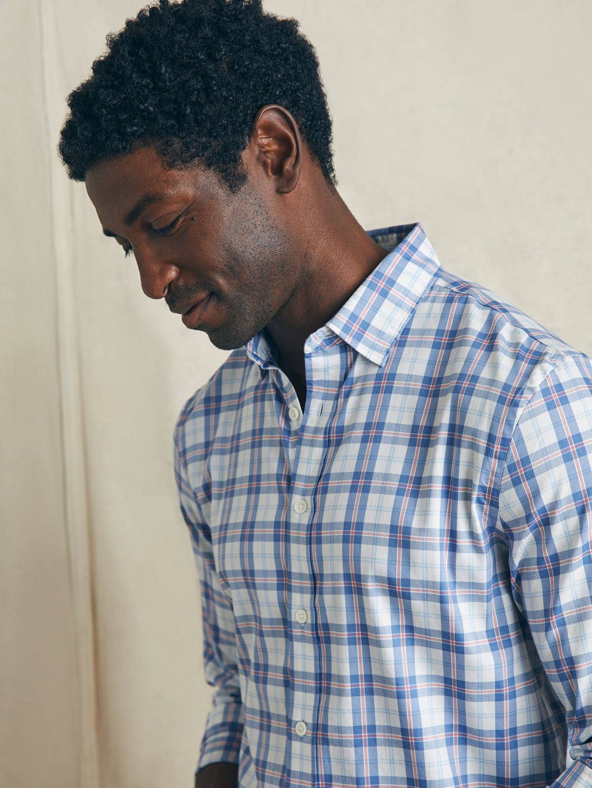 The Movement Shirt in Spring Valley Plaid by Faherty