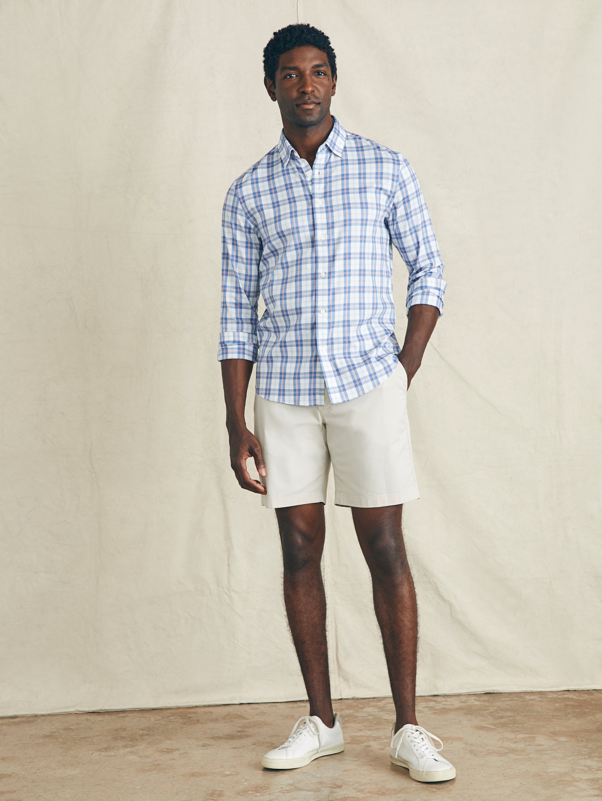 The Movement Shirt in Spring Valley Plaid by Faherty