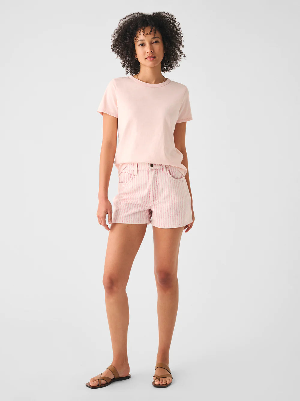 Topsail Short - Pink Railroad Stripe