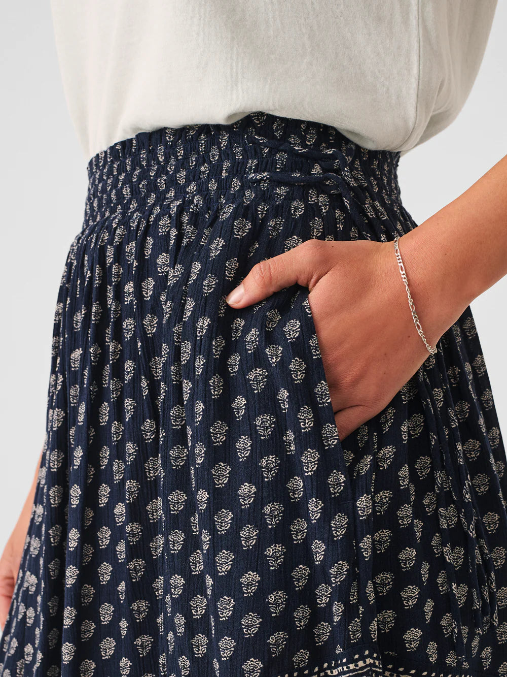 Emery Skirt - Lotus Floral Print