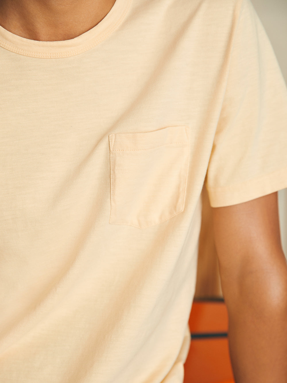 Sunwashed Pocket Tee by Faherty in Sunny Days