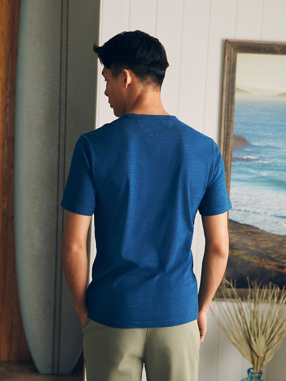 Sunwashed Indigo Pocket Tee - Midnight Wash