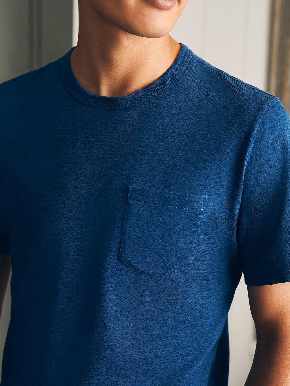 Sunwashed Indigo Pocket Tee - Midnight Wash