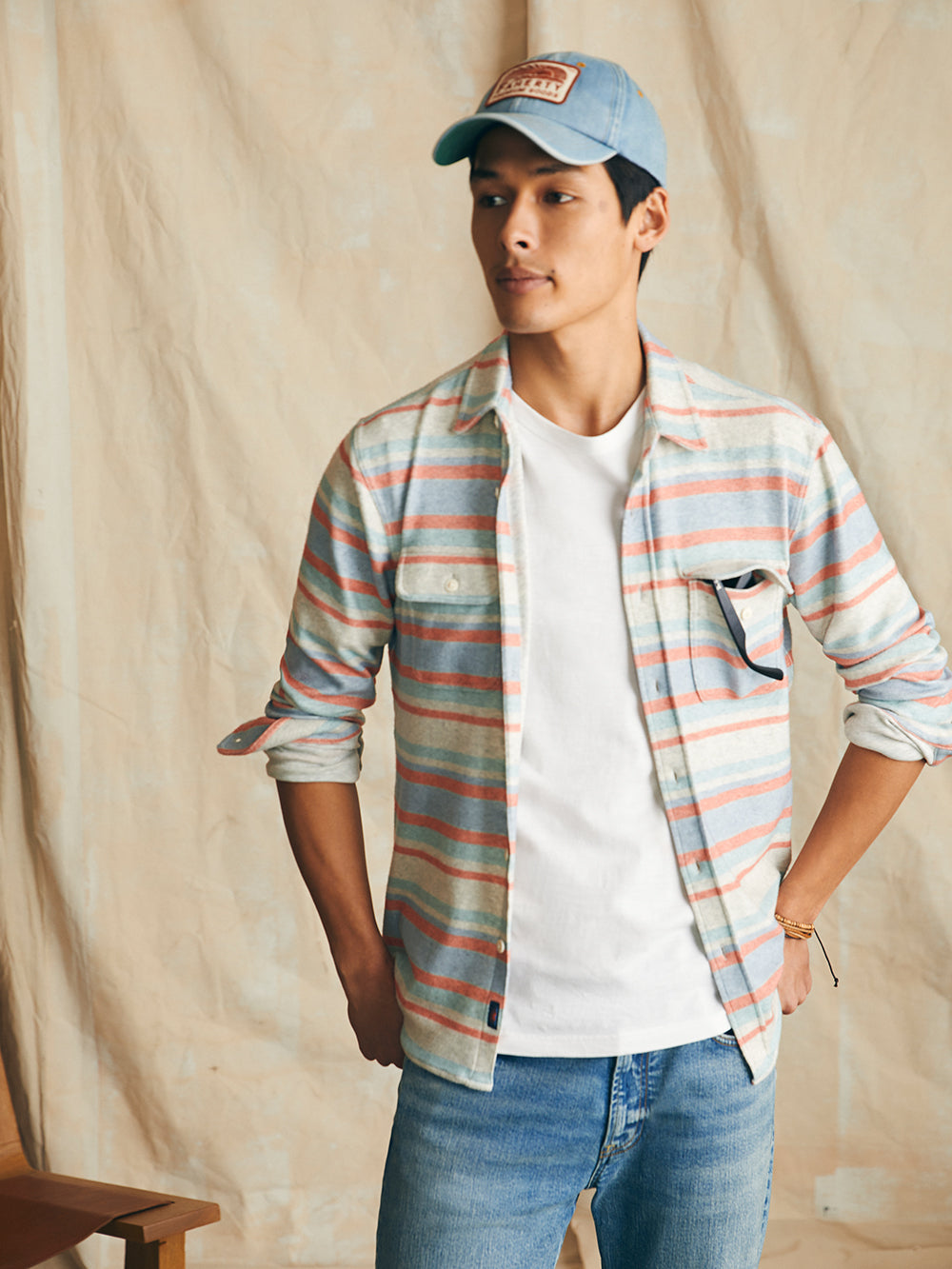 Legend™ Sweater Shirt  - Coral Reef Stripe