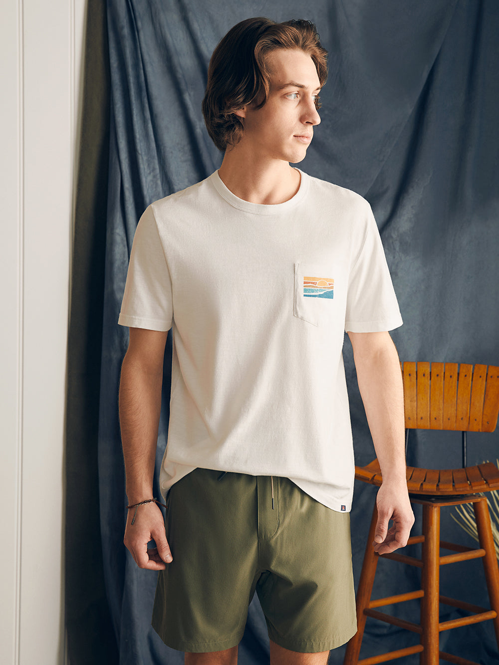 Sunwashed Graphic Tee - White