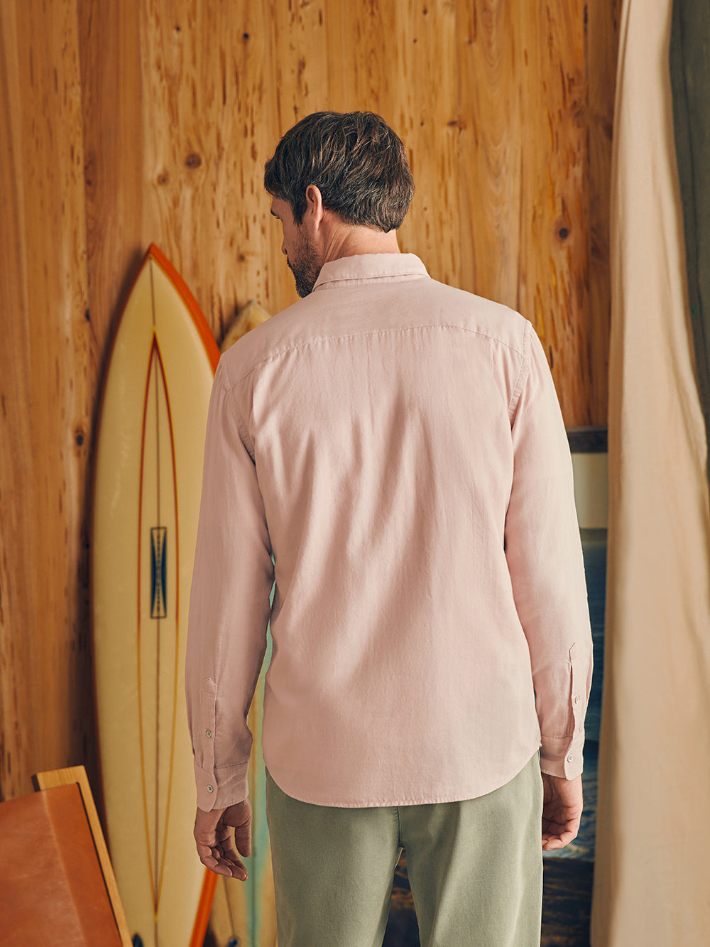 Sunwashed Chambray Shirt - Coastal Mauve