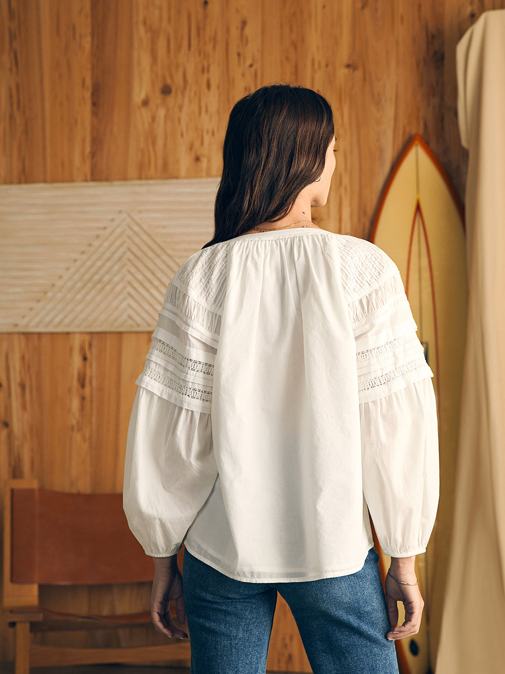 Enna Top by Faherty in White