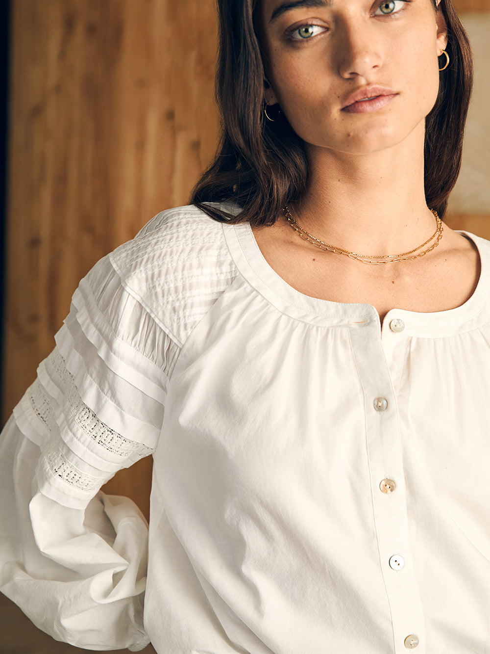 Enna Top by Faherty in White