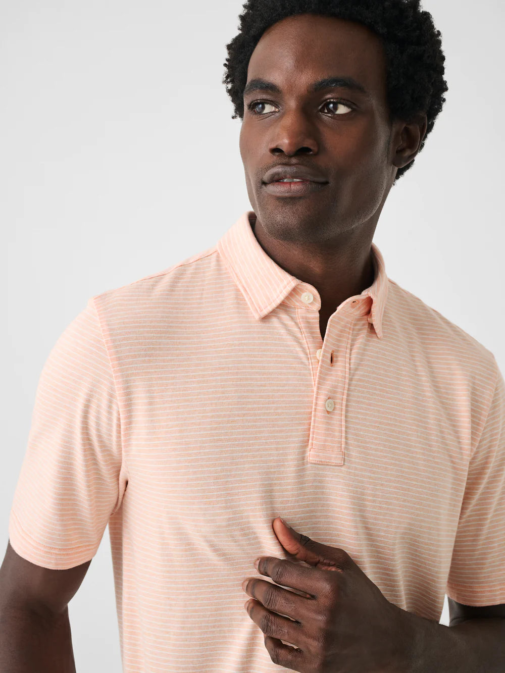 Movement™ Short Sleeve Polo - Melon Shell Print