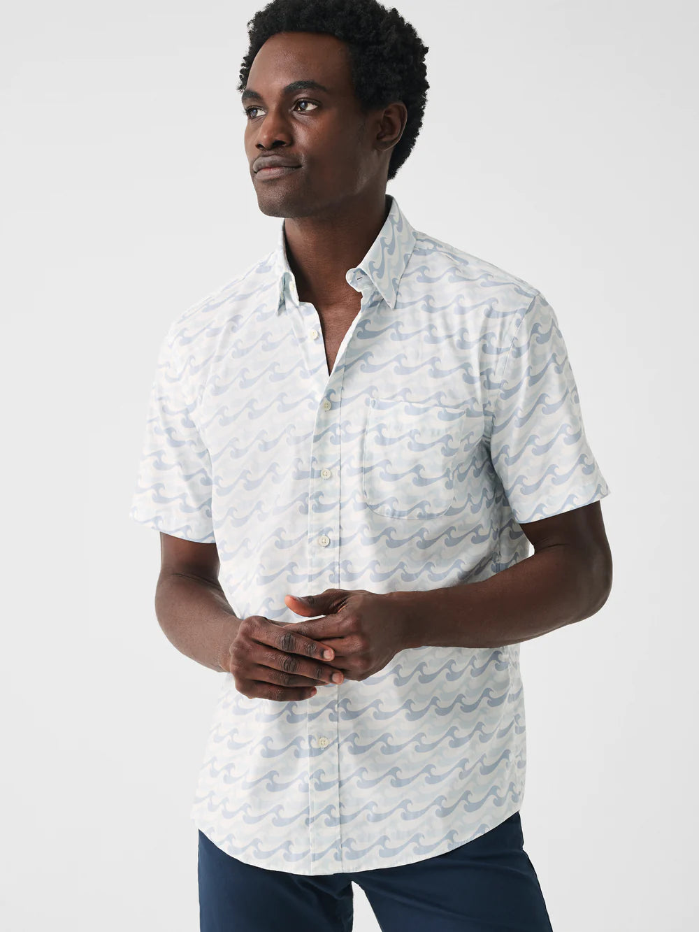 Movement™ Short Sleeve Shirt - Ivory Endless Peaks