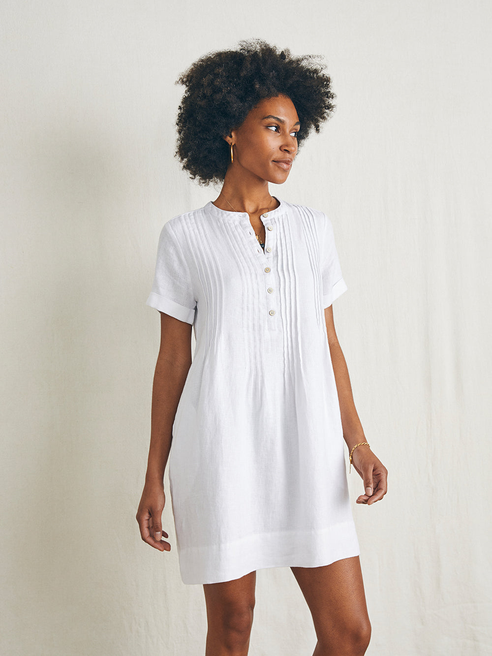 Gemina Dress by Faherty in White