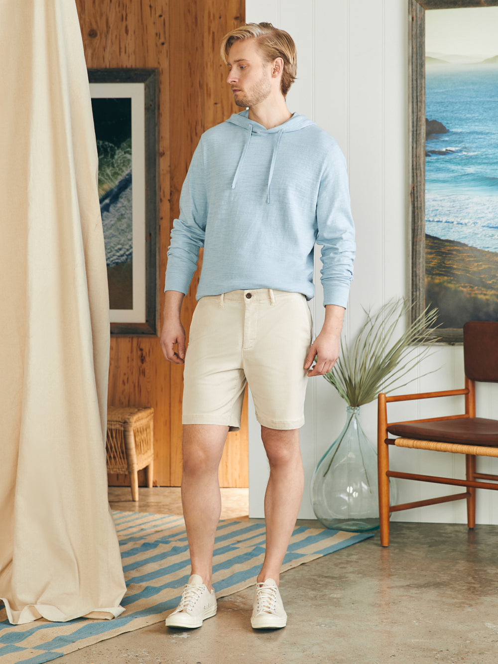 The Ultimate Chino Short (8&quot;) by Faherty in Stone