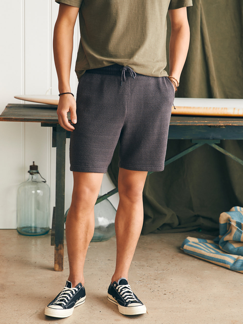 Whitewater Sweatshort - Washed Black