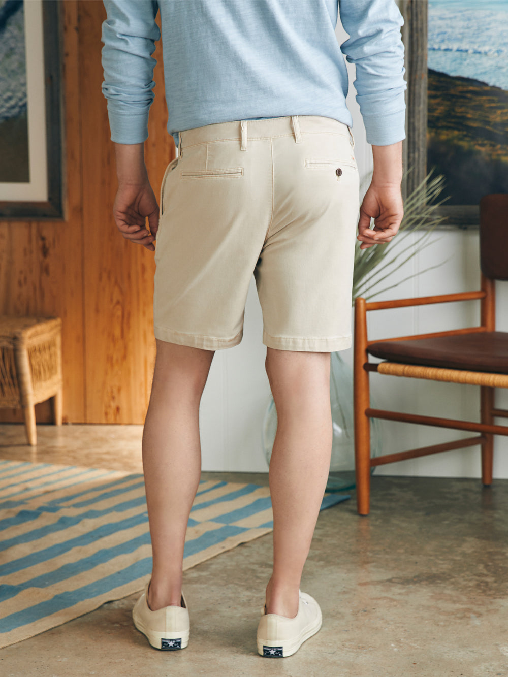 The Ultimate Chino Short (8&quot;) by Faherty in Stone