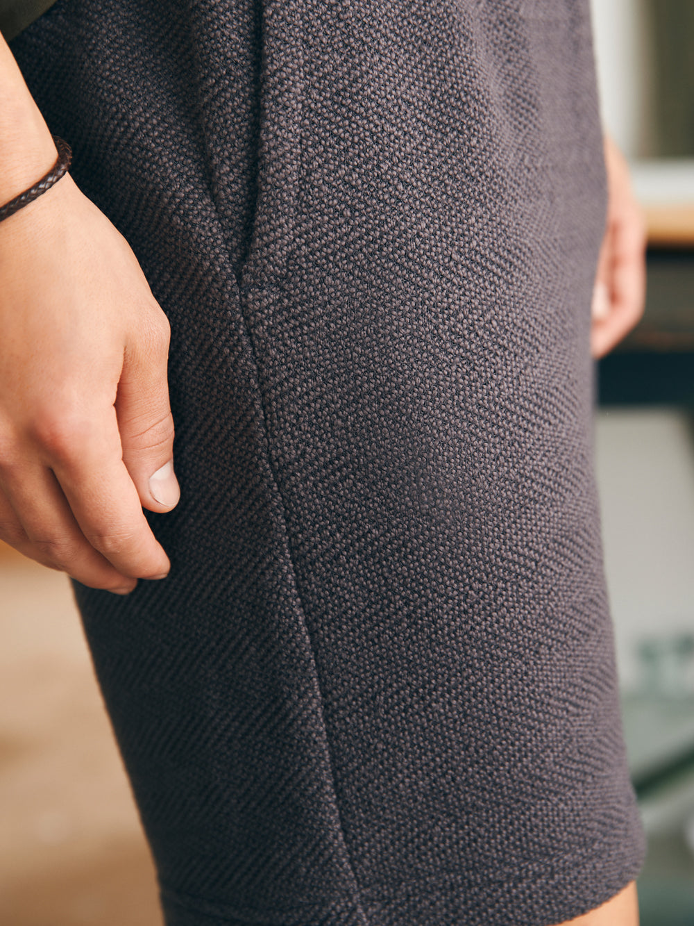 Whitewater Sweatshort by Faherty in Washed Black