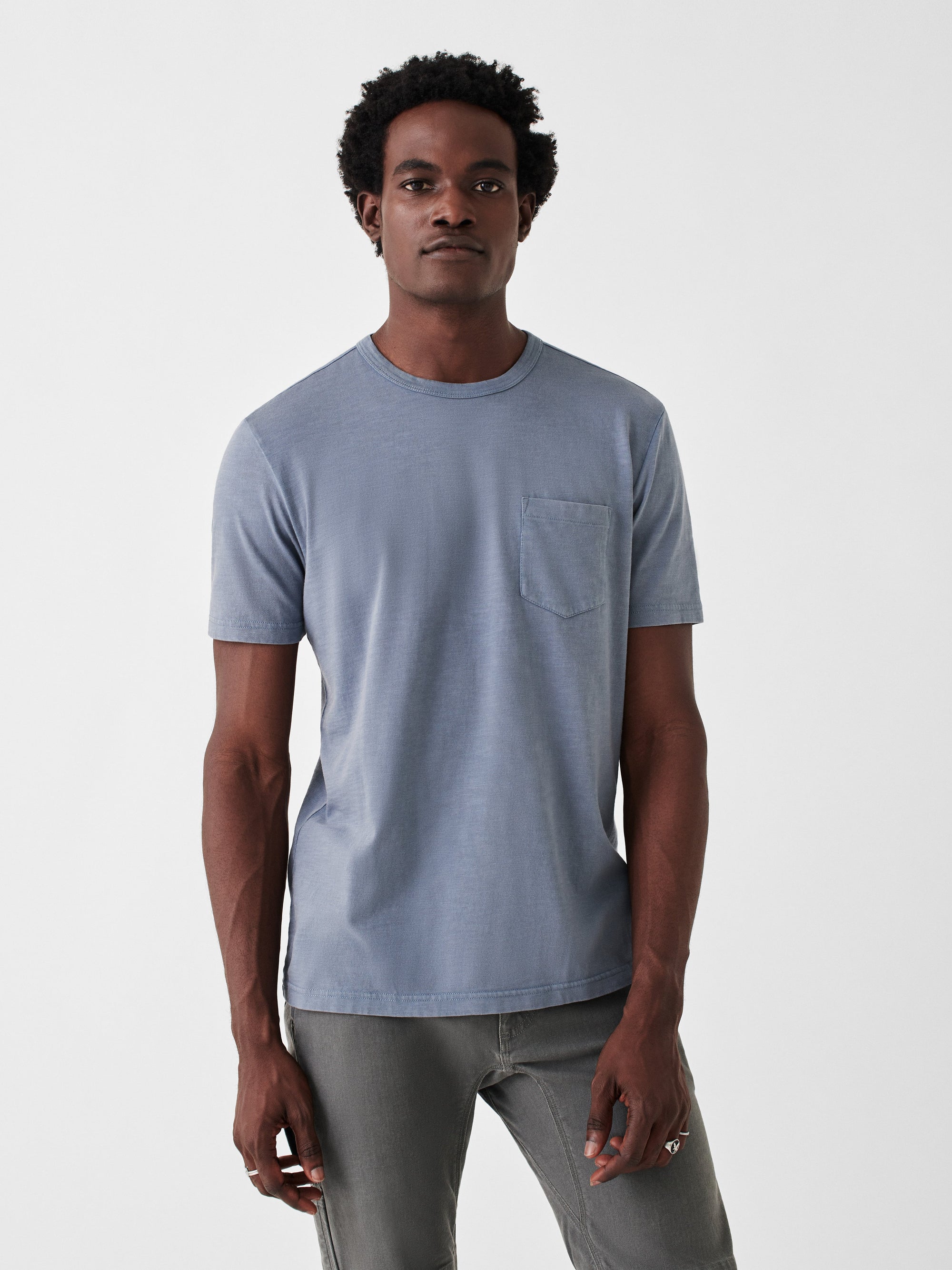 Sunwashed Pocket Tee - Typhoon Blue