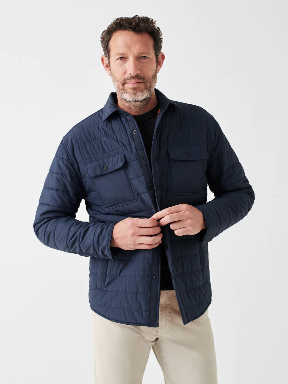 Atmosphere Shirt Jacket - Navy