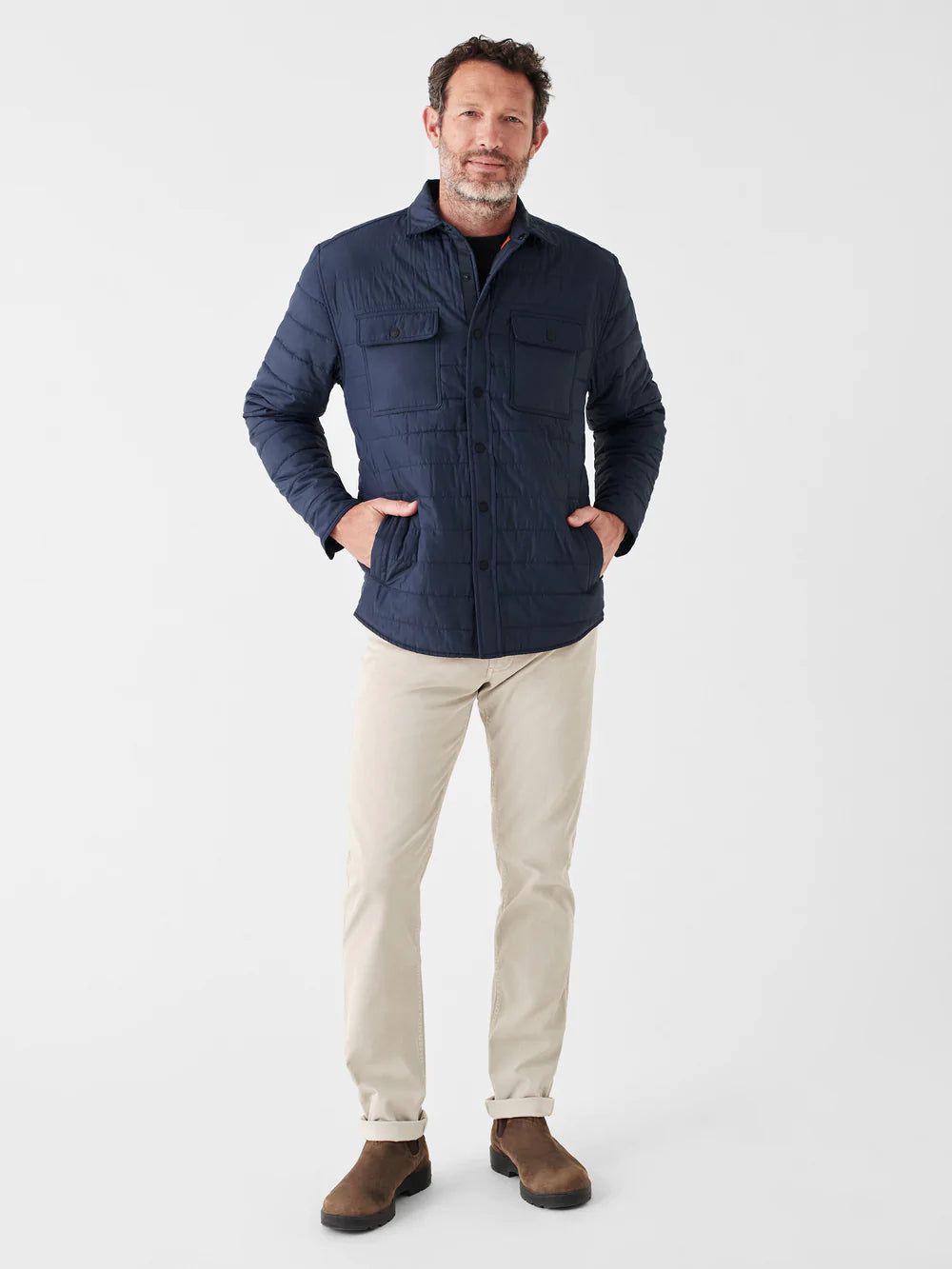 Atmosphere Shirt Jacket - Navy