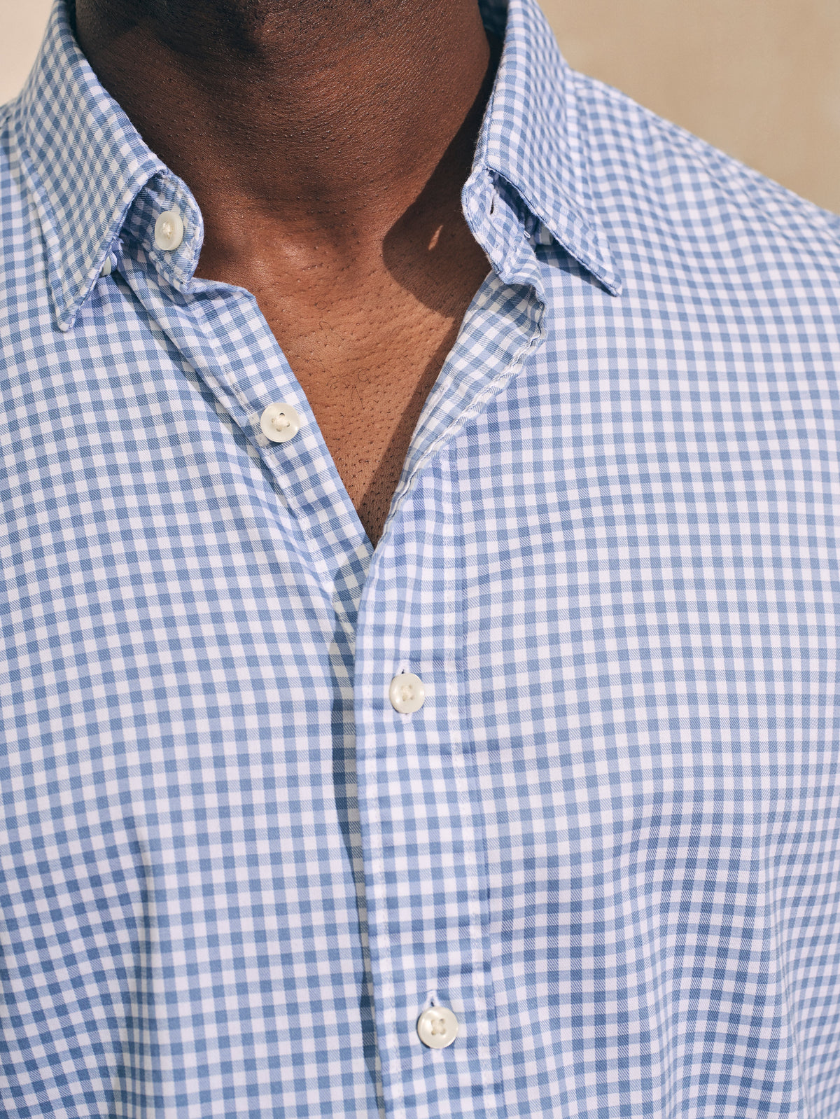 The Movement™ Shirt - Light Blue Gingham