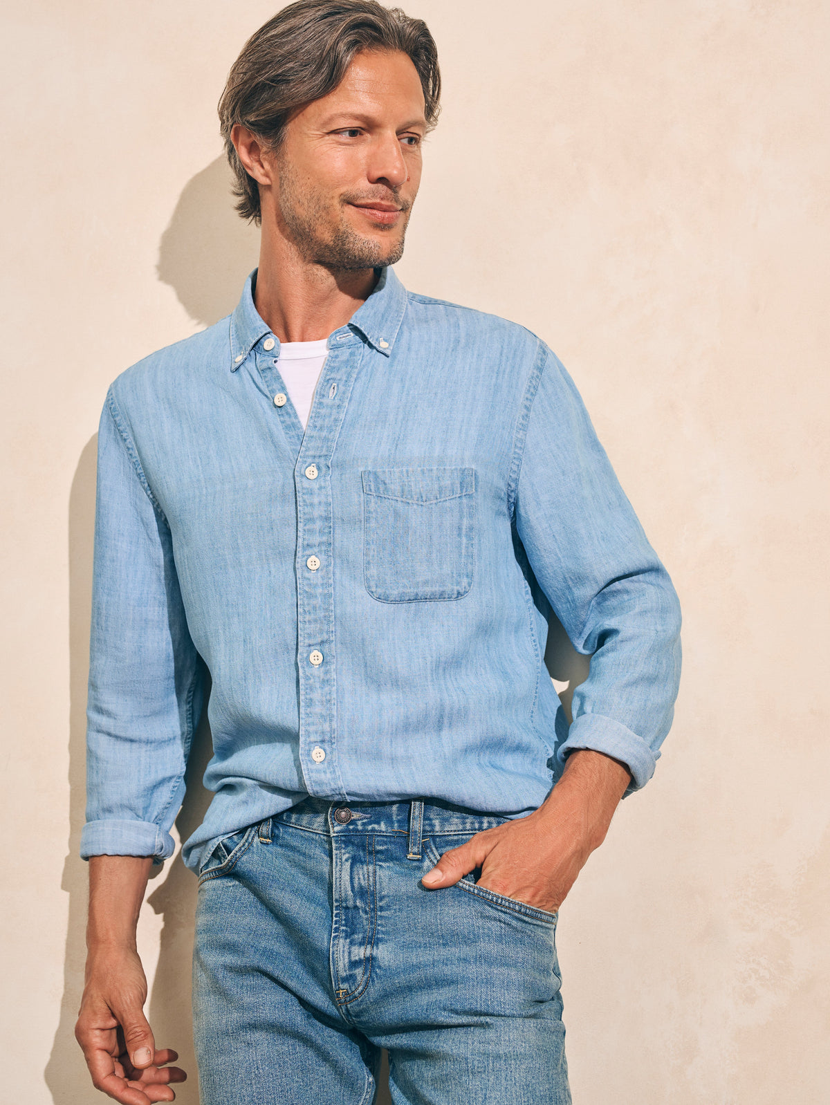 The Tried And True Chambray Shirt - Vintage Indigo