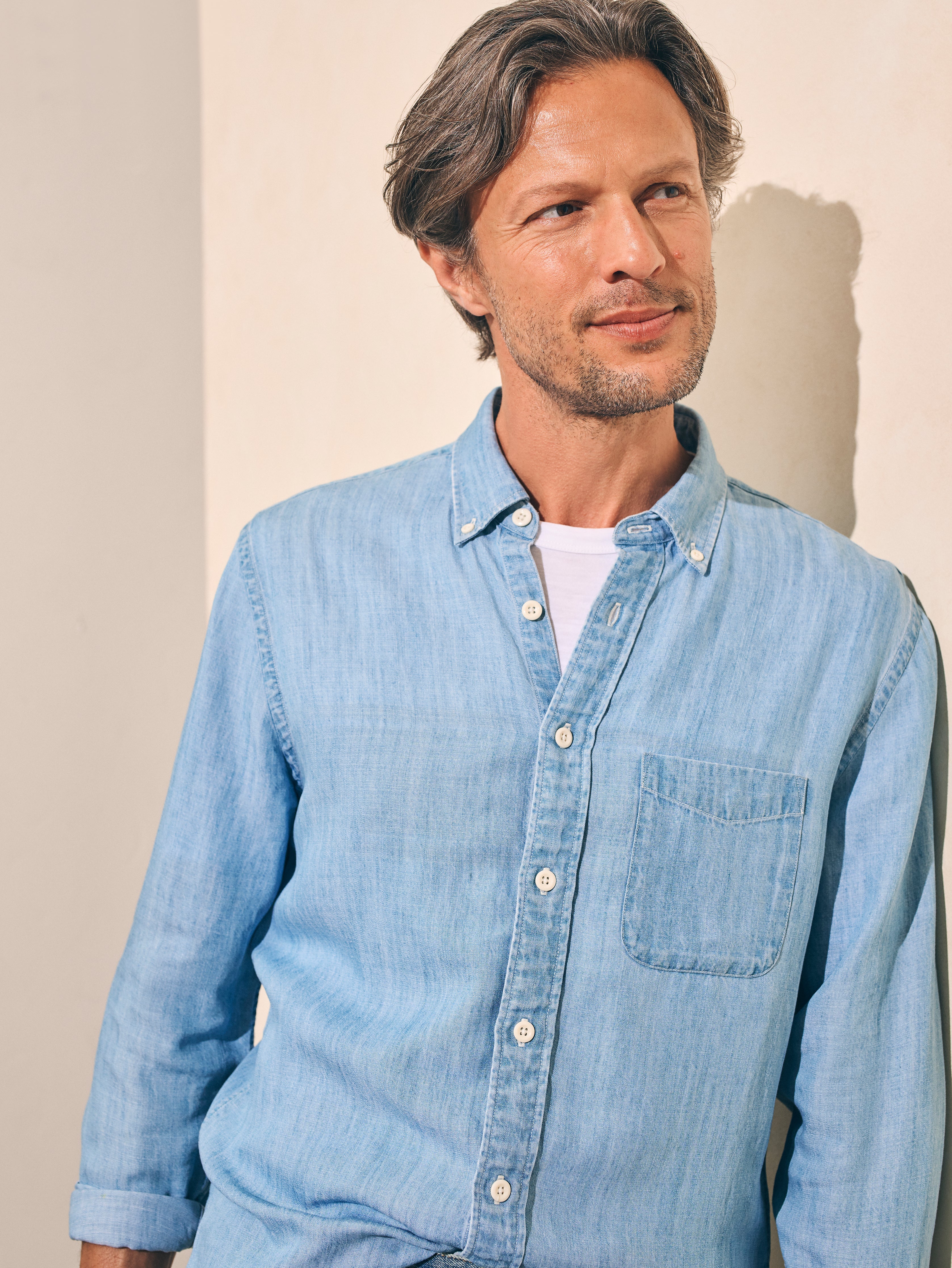 The Tried And True Chambray Shirt - Vintage Indigo