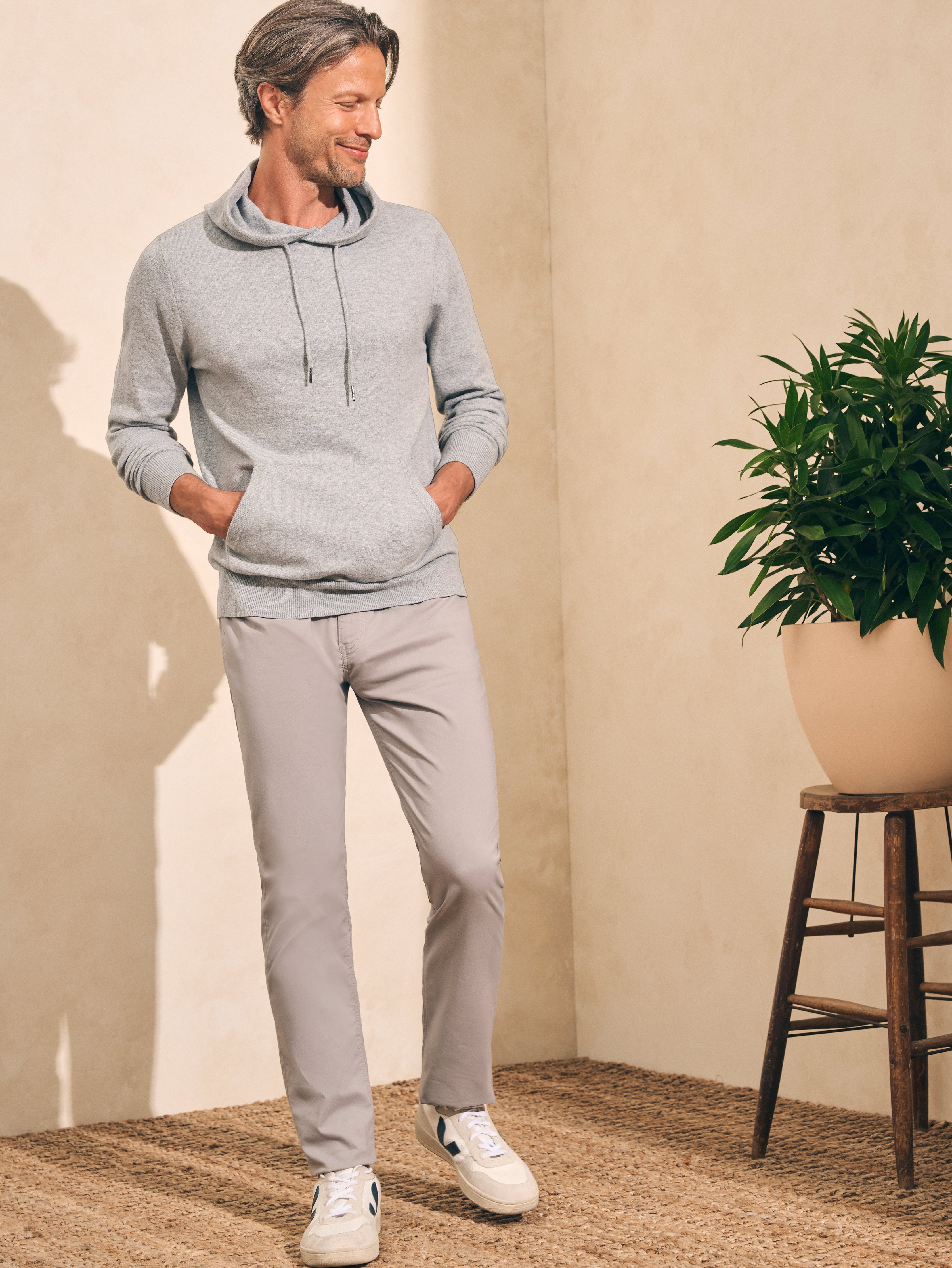 Jackson Sweater Hoodie - Grey Cliff Heather