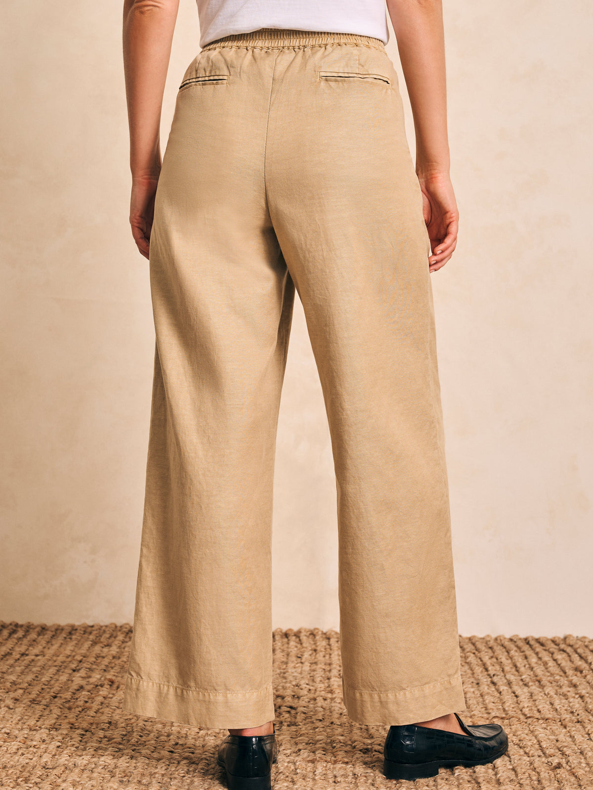 Cotton Canvas Marin Trouser - Safari