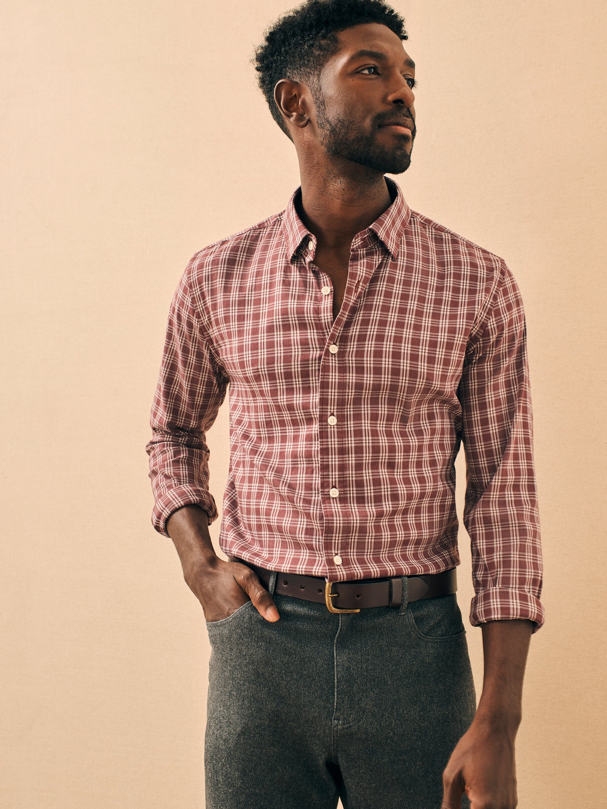 The Movement Shirt - Brick Roads Plaid