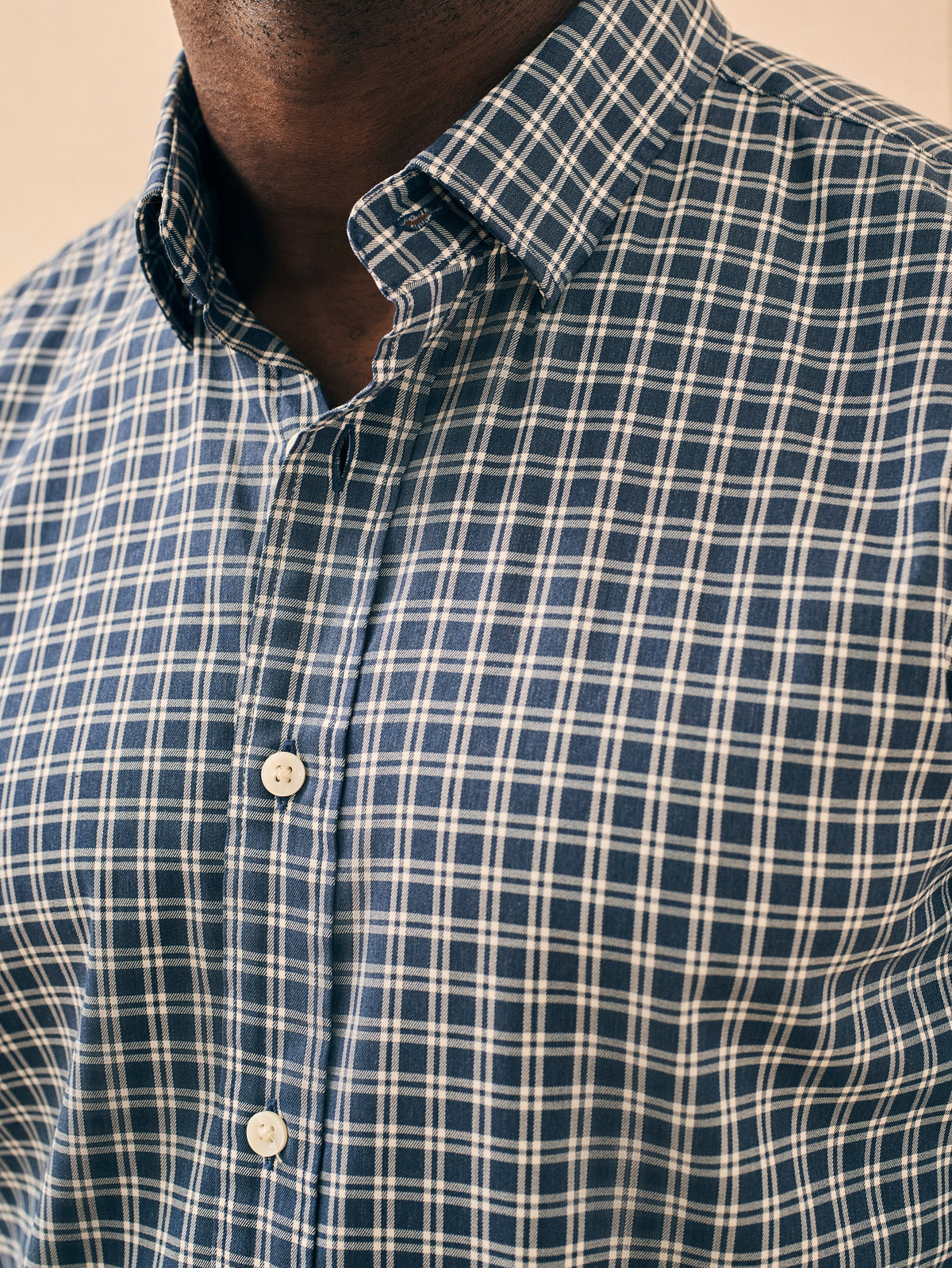 The Movement Shirt - Navy White Check