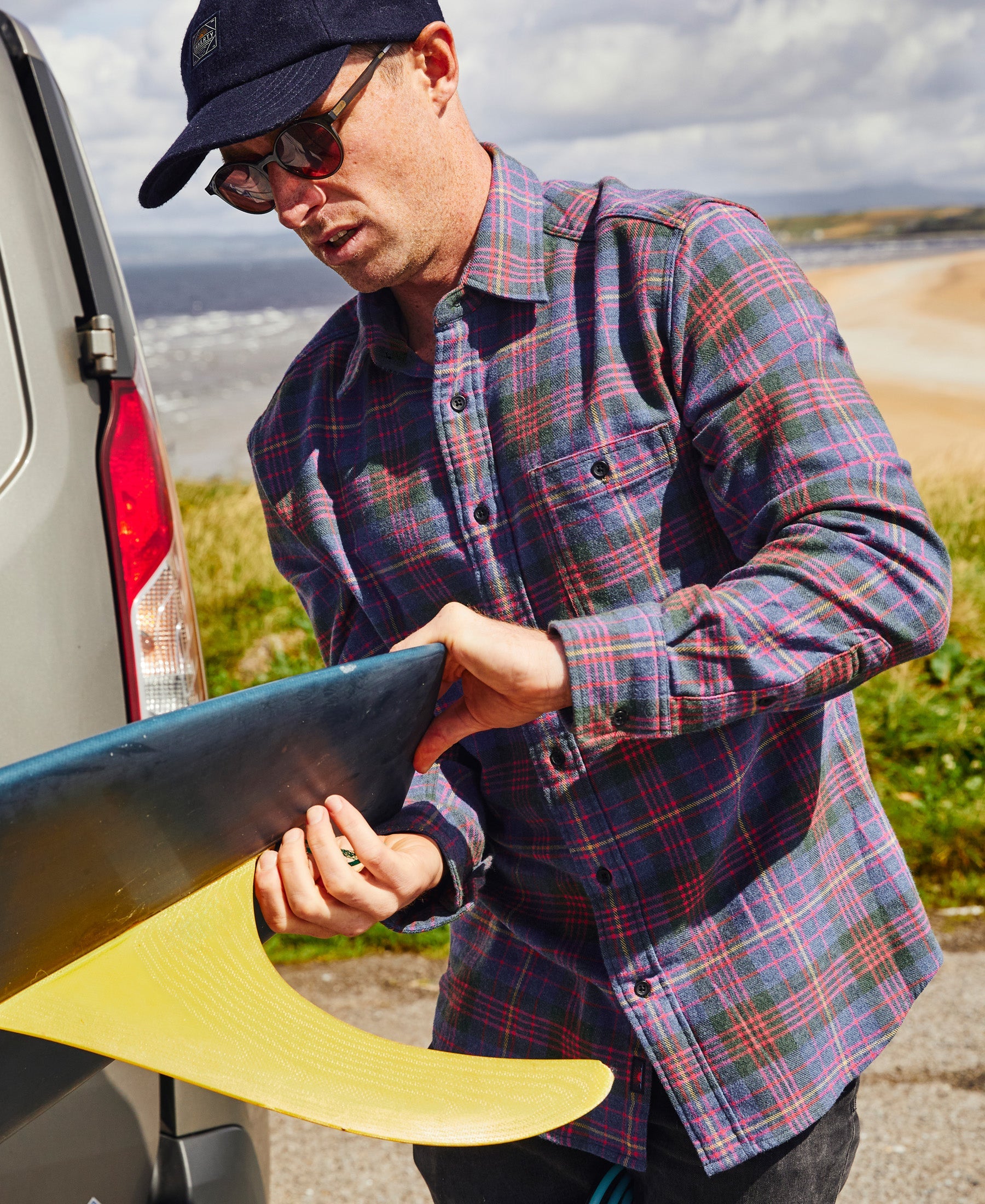 The Super Brushed Flannel By Faherty In Trestle Tree Plaid