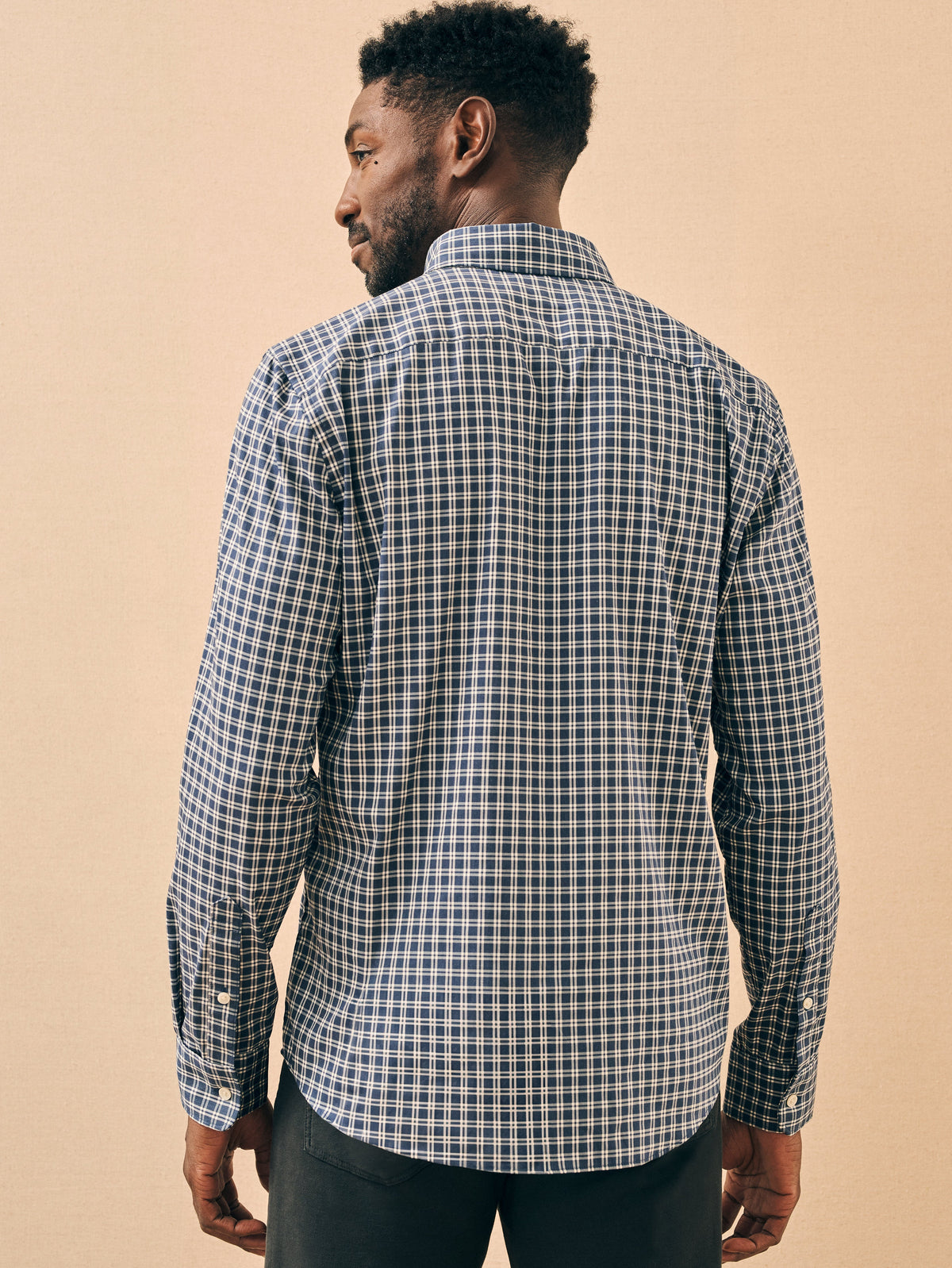 The Movement Shirt - Navy White Check