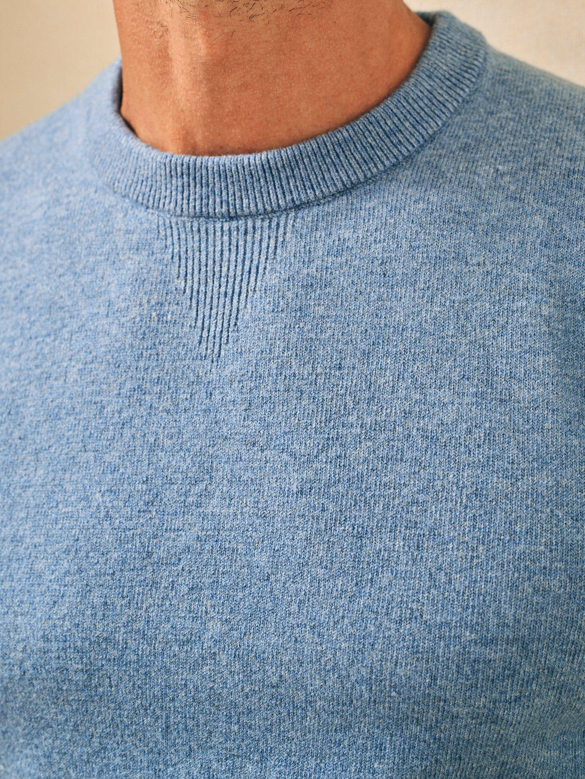 The Jackson Crew Sweater By Faherty In Mountain Stream Heather