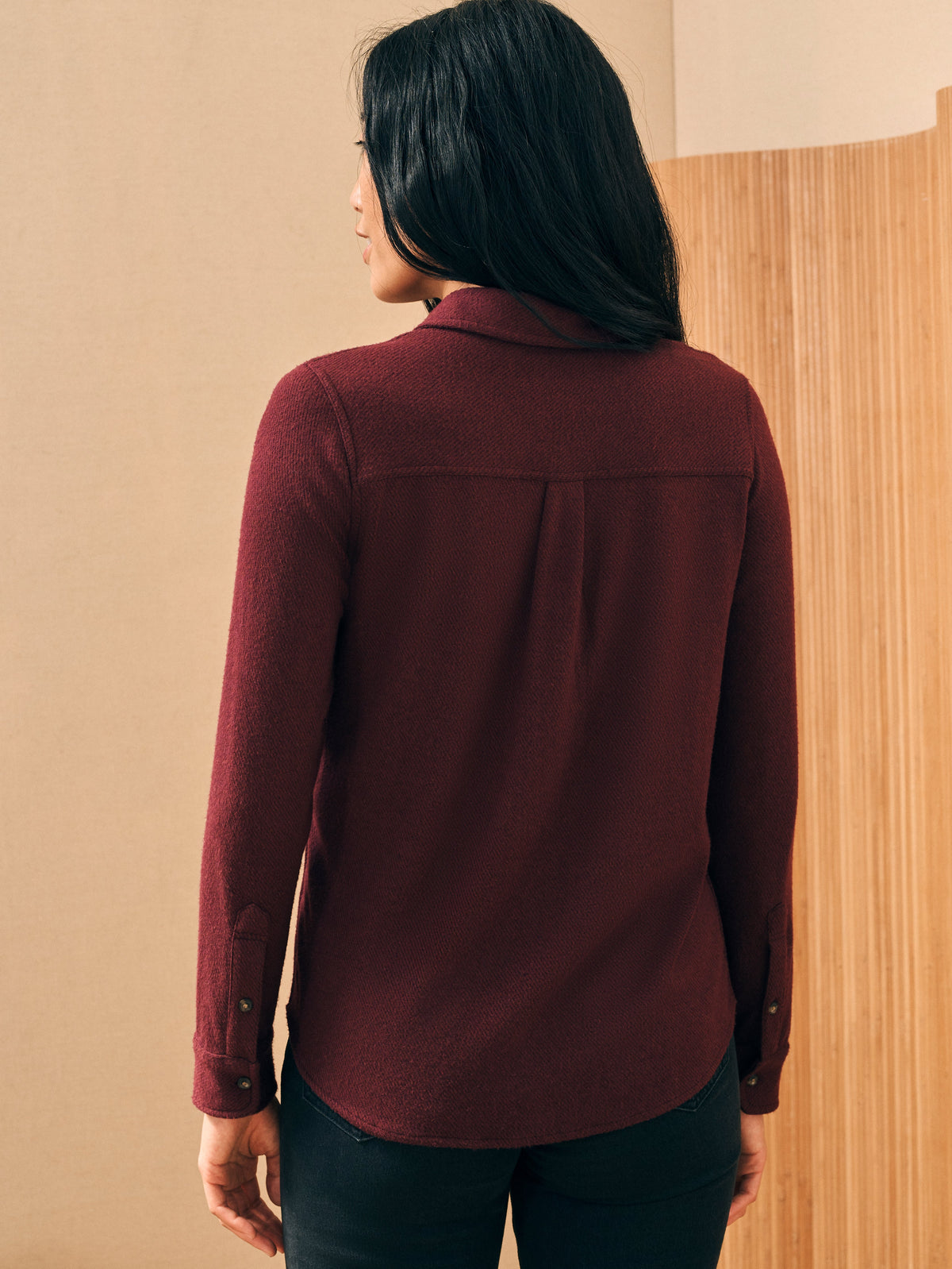 Legend Sweater Shirt - Burgundy Twill