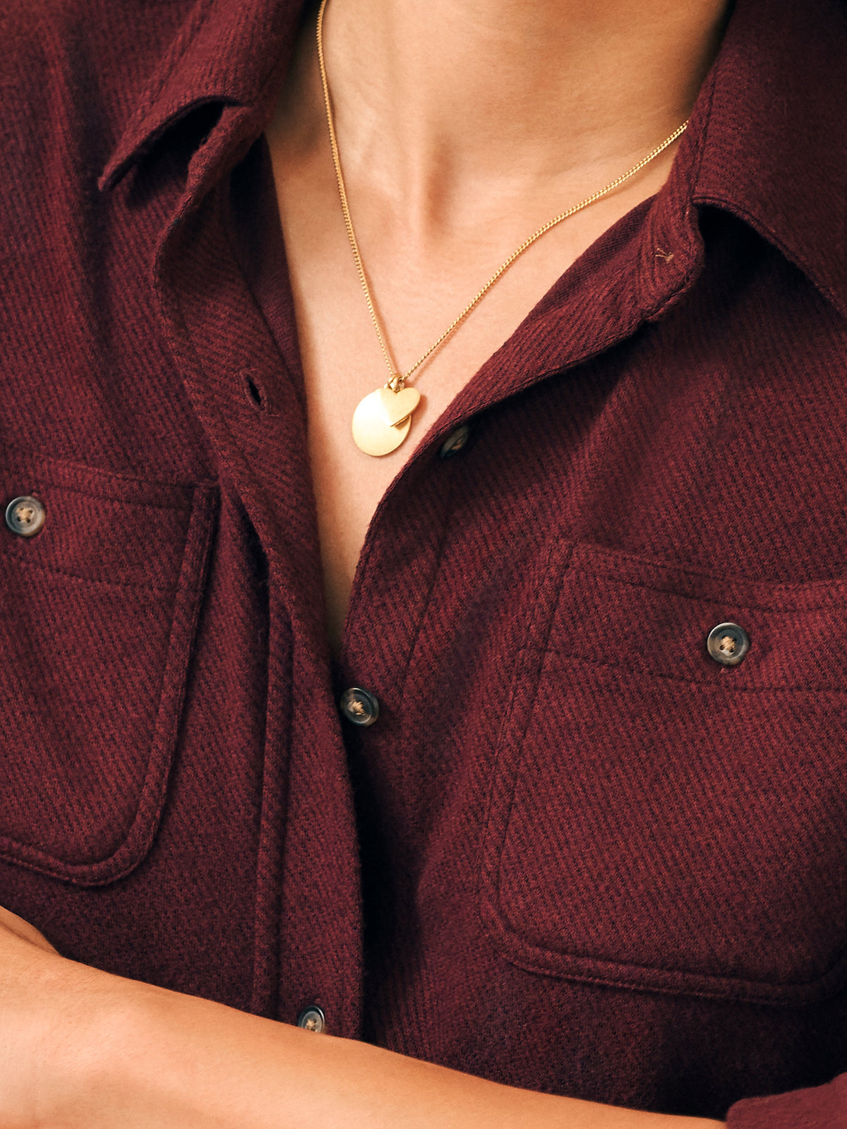 Legend Sweater Shirt - Burgundy Twill