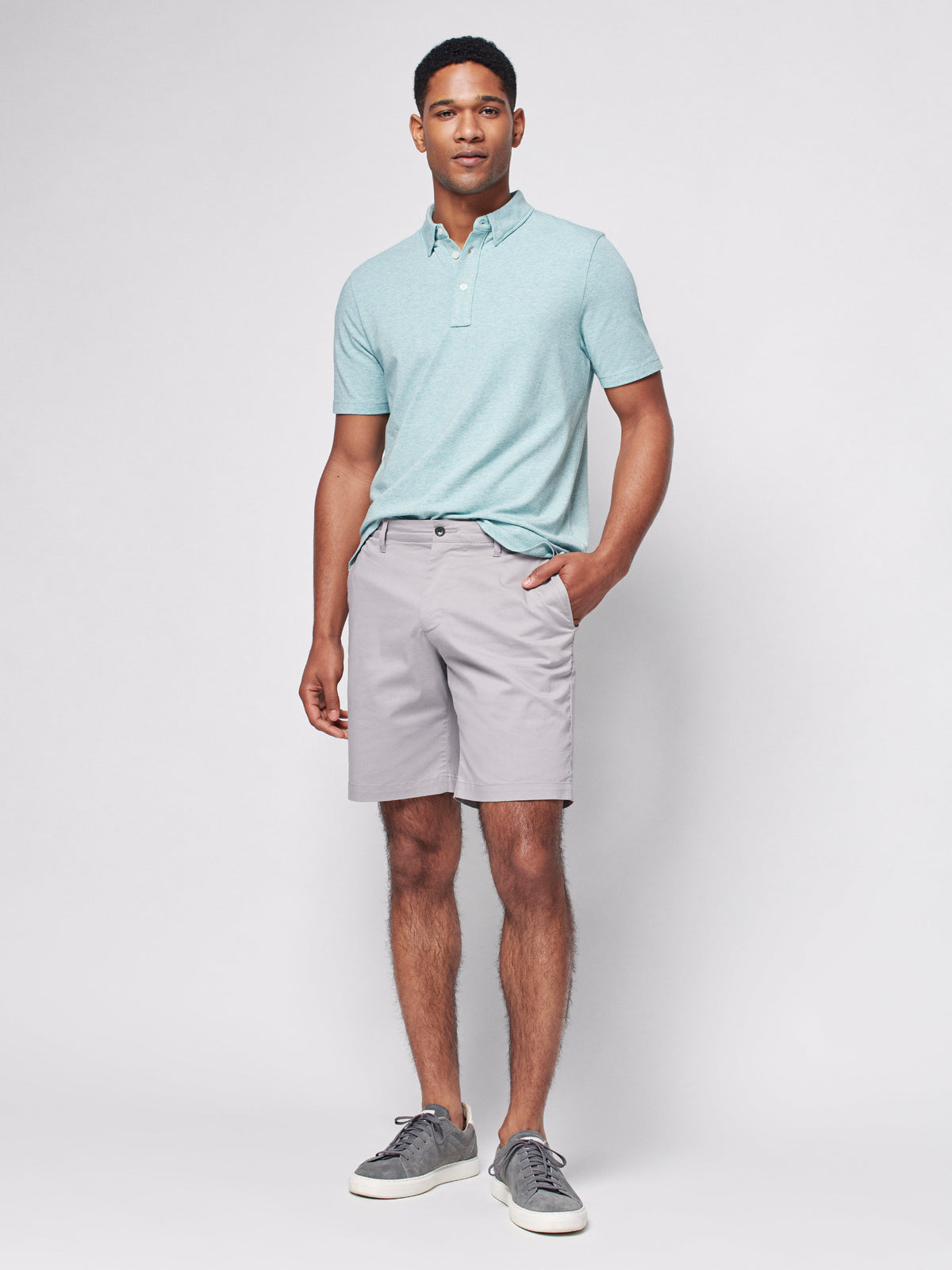 Movement™ Chino Short - Fossil - (9&quot; Inseam)