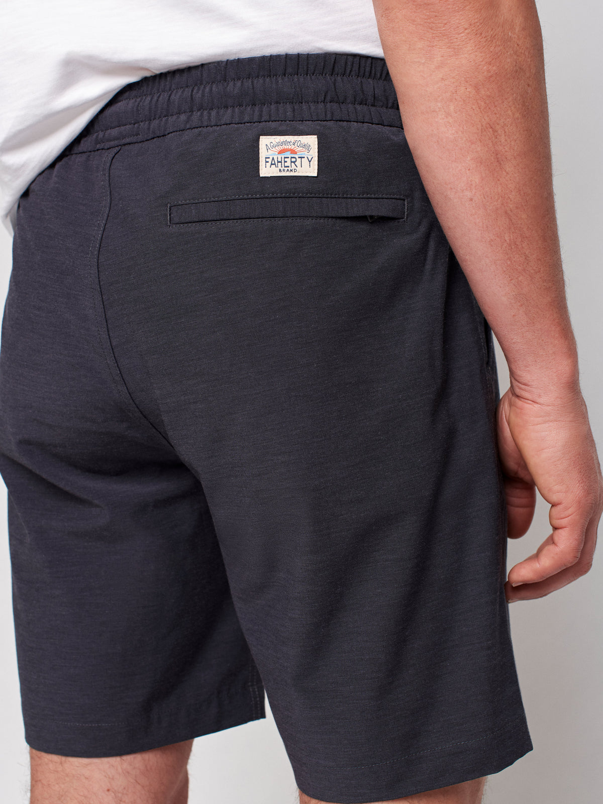 Drawstring All Day Shorts - Charcoal - (8&quot; Inseam)