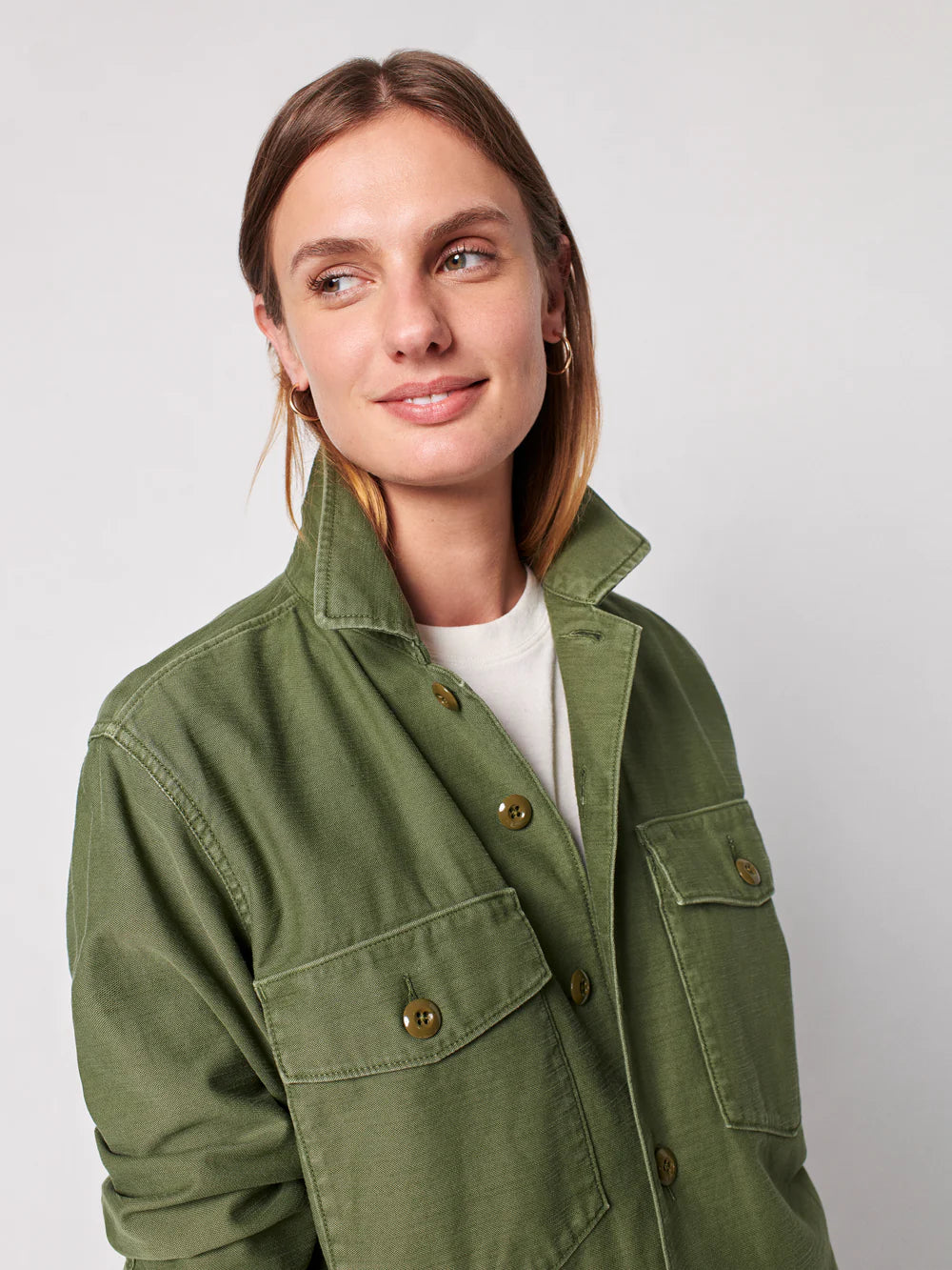 Savannah Cotton Overshirt - Fatigue