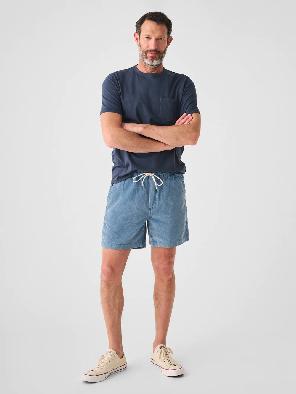 Drawstring Cord Short - Dune Blue - (6" Inseam)