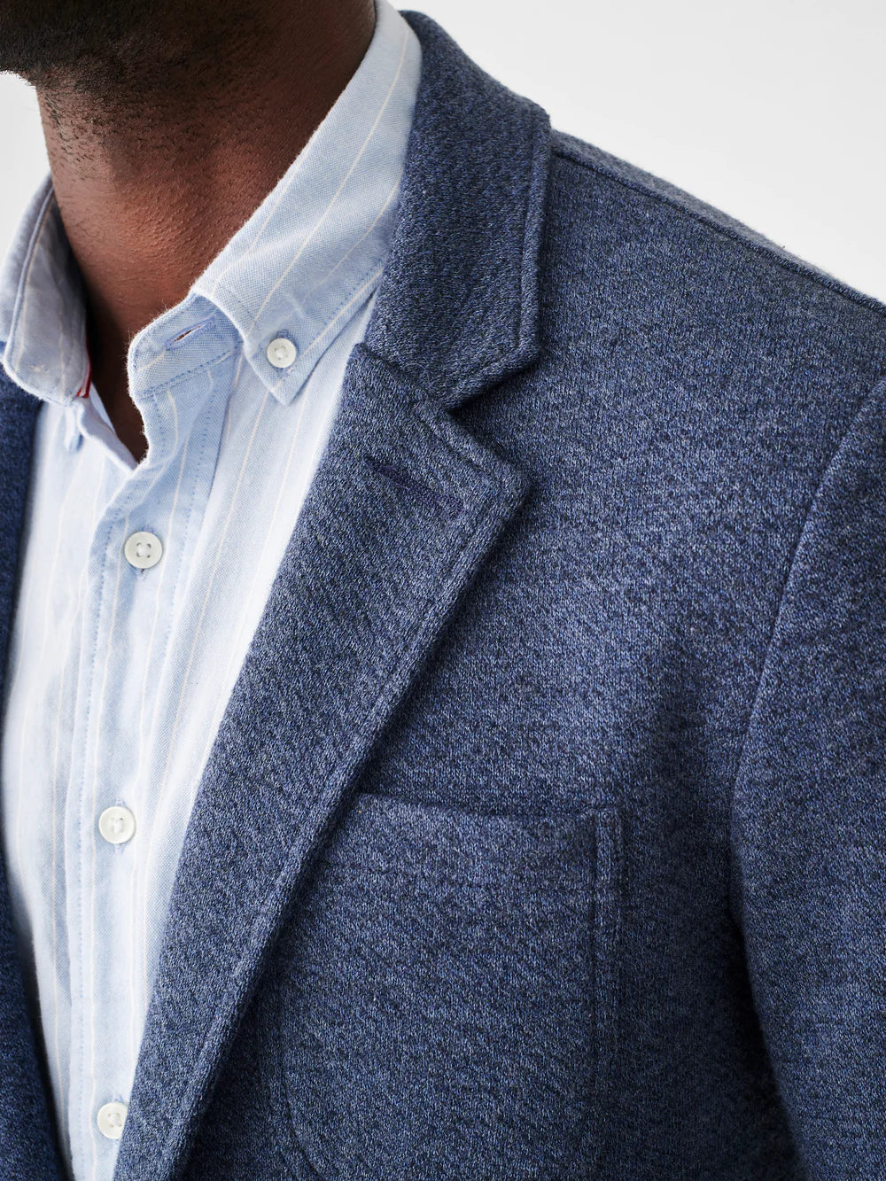 Inlet Knit Blazer - Deep Navy Melange