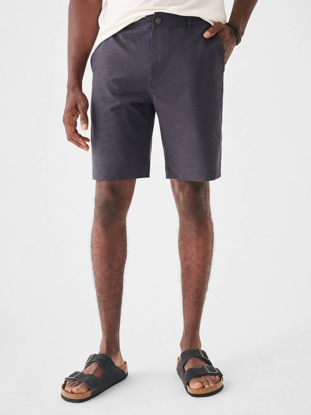 The Belt Loop All Day Shorts (9&quot;) By Faherty In Charcoal