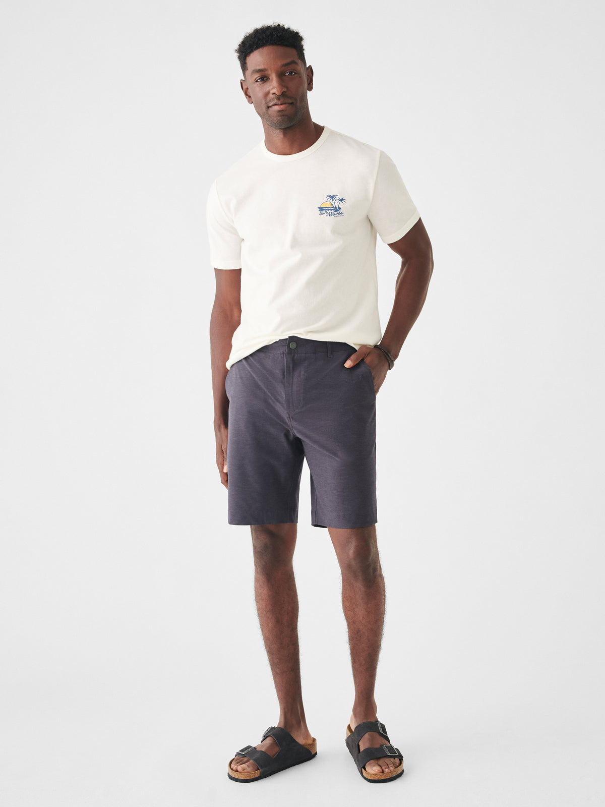 The Belt Loop All Day Shorts (9&quot;) By Faherty In Charcoal