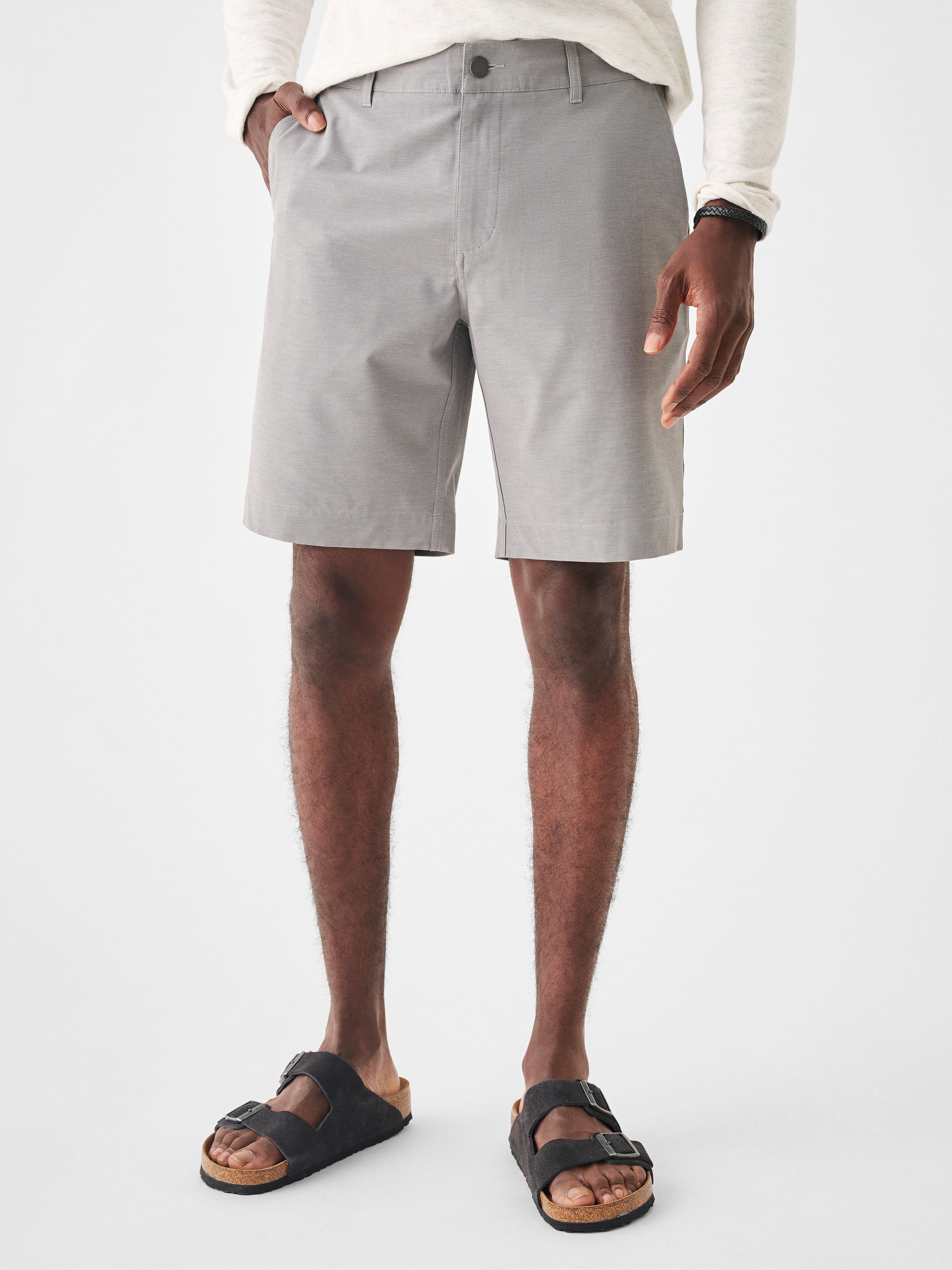 Belt Loop All Day Shorts (9") - Ice Grey