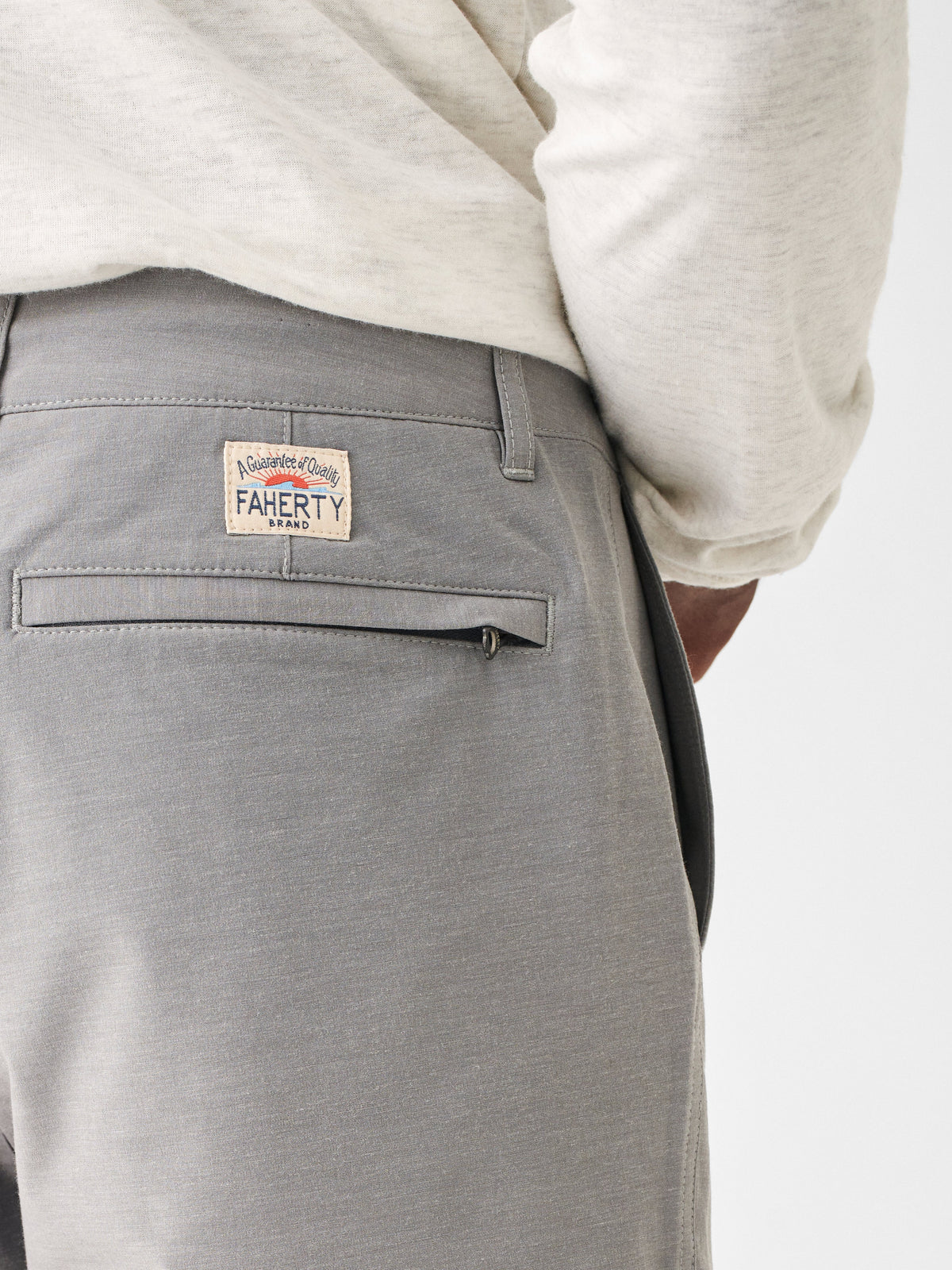 The Belt Loop All Day Shorts (9&quot;) By Faherty In Ice Grey