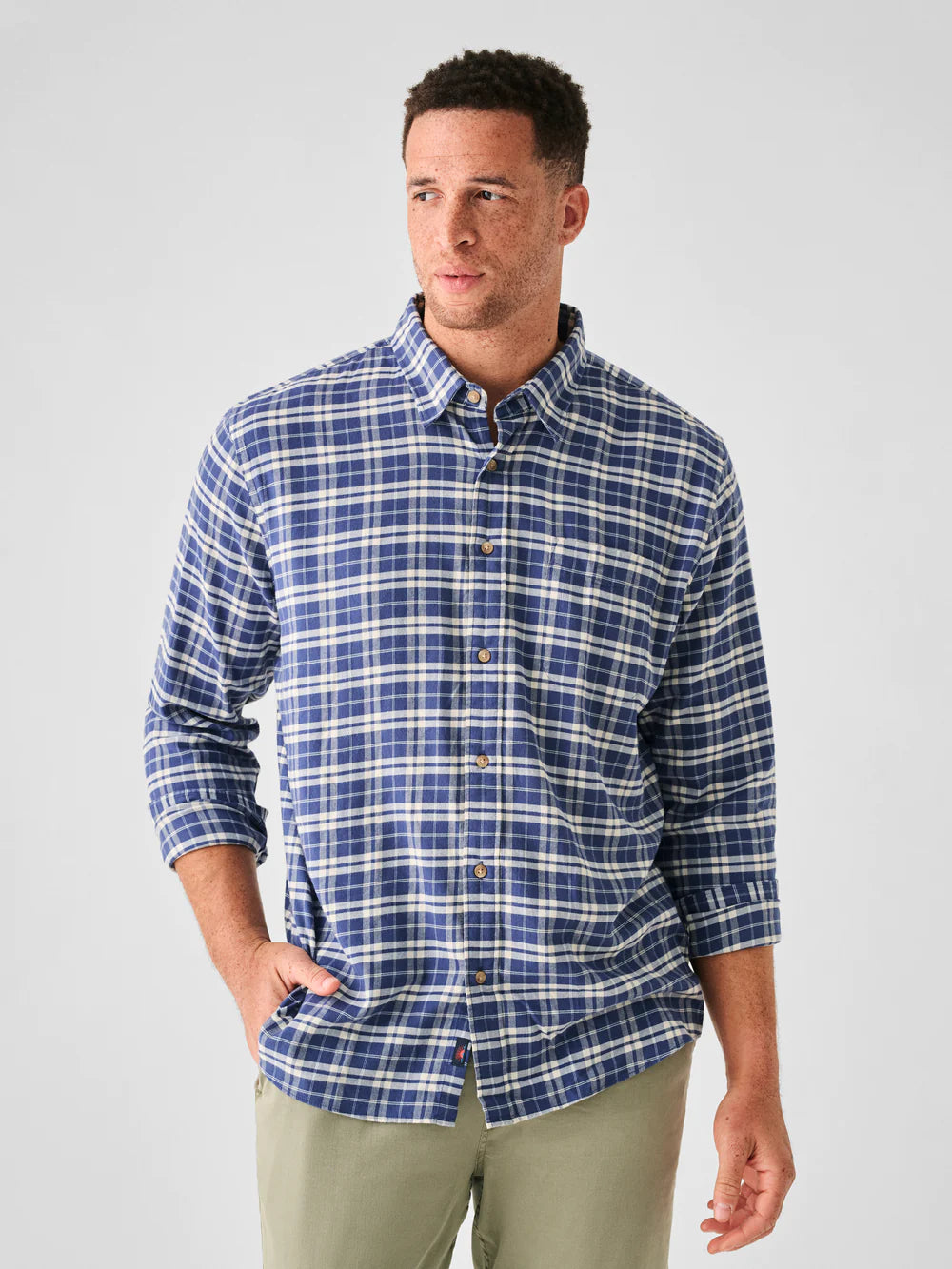 Lightweight Movement™ Flannel - Ocean Seas Plaid