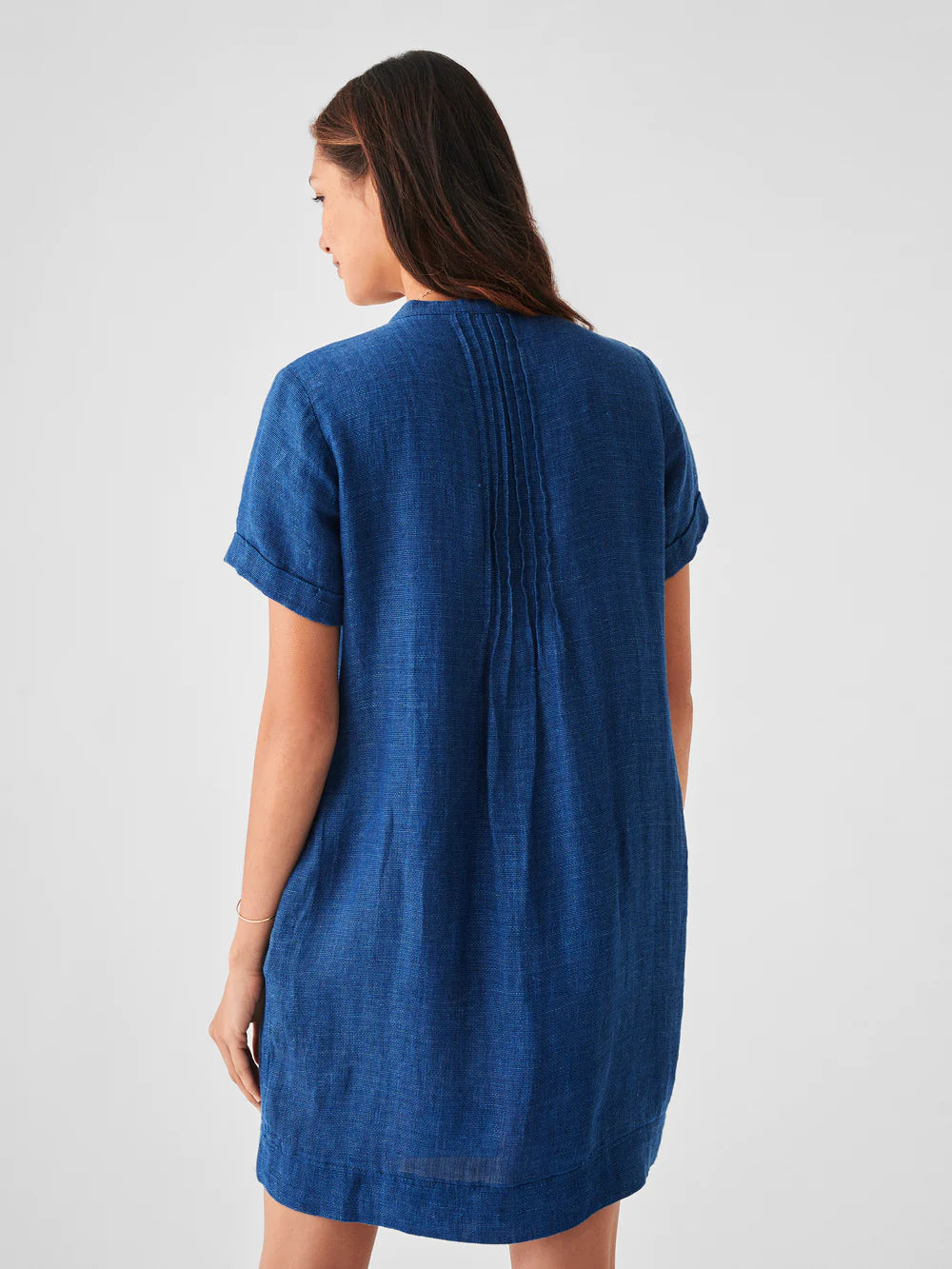 Gemina Basketweave Dress - Indigo